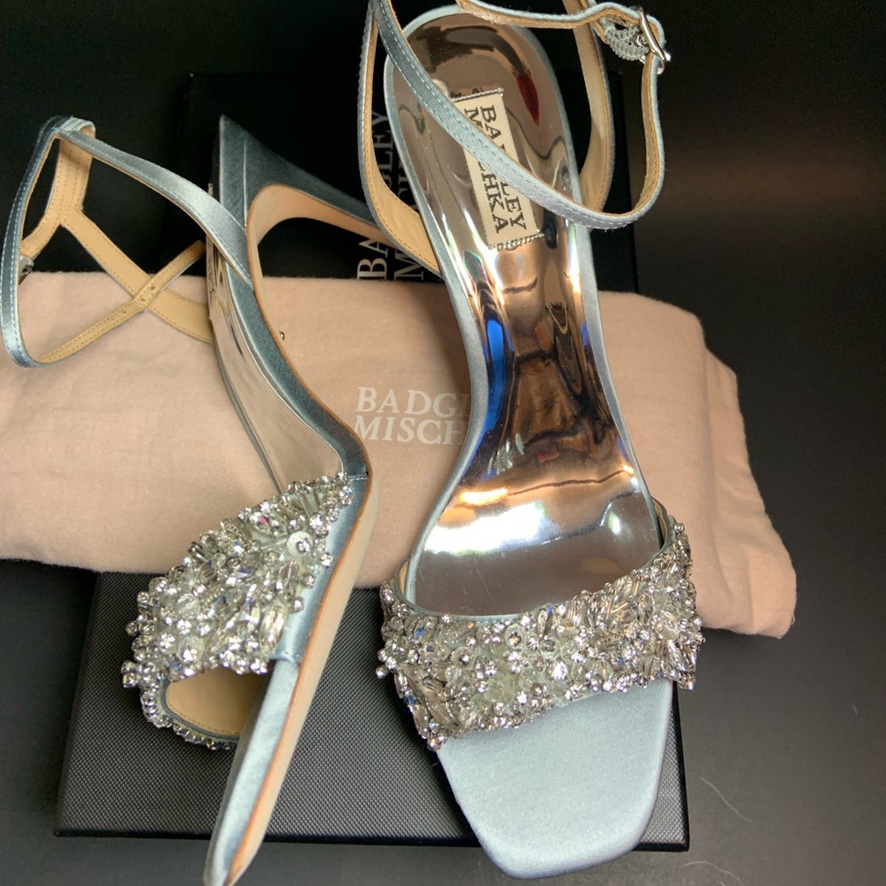 Wedding Badgley Mischka Rider Whisper Blue Heel